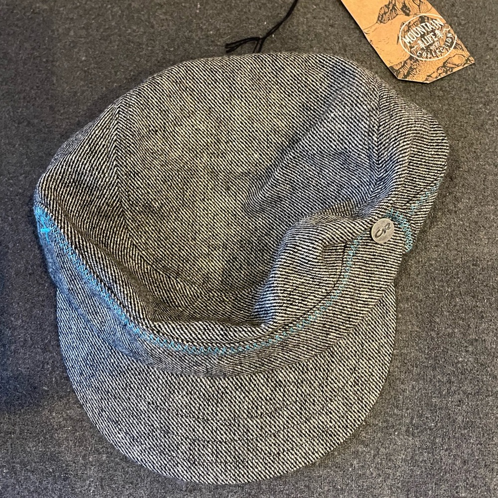OR herringbone grey hat, outdoor hat, hiking hat, casual travel hat new!